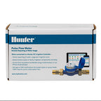 Hunter pulse flow meter packaging on a white background