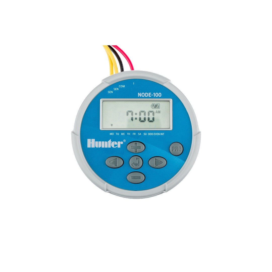 Hunter NODE-100 digital timer on a white background