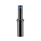Hunter PGP adjustable 4-inch rotor sprinkler white background front view popped up with blue 3.0 nozzle