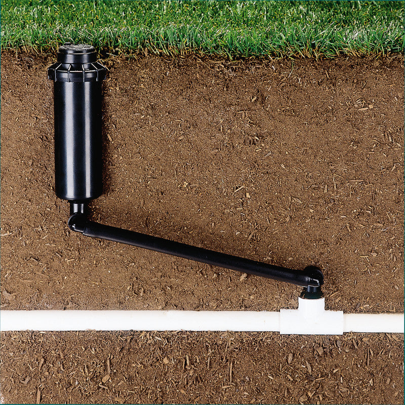 PGP side angle showing underground depth with swing joint attachment 