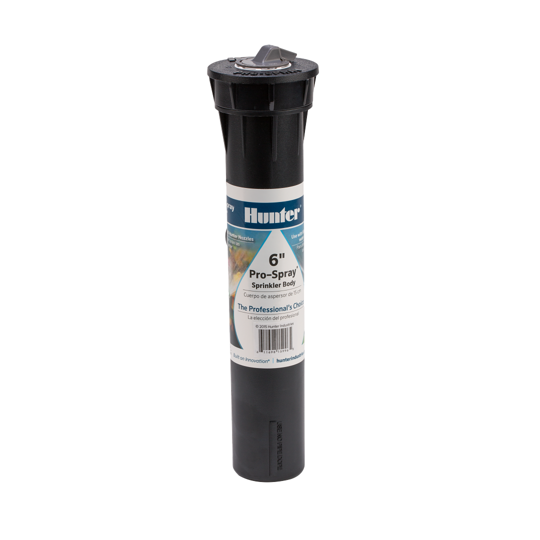 Hunter 6-inch Pro-Spray sprinkler head on a white background