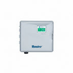 Hunter sprinkler controller on a white background