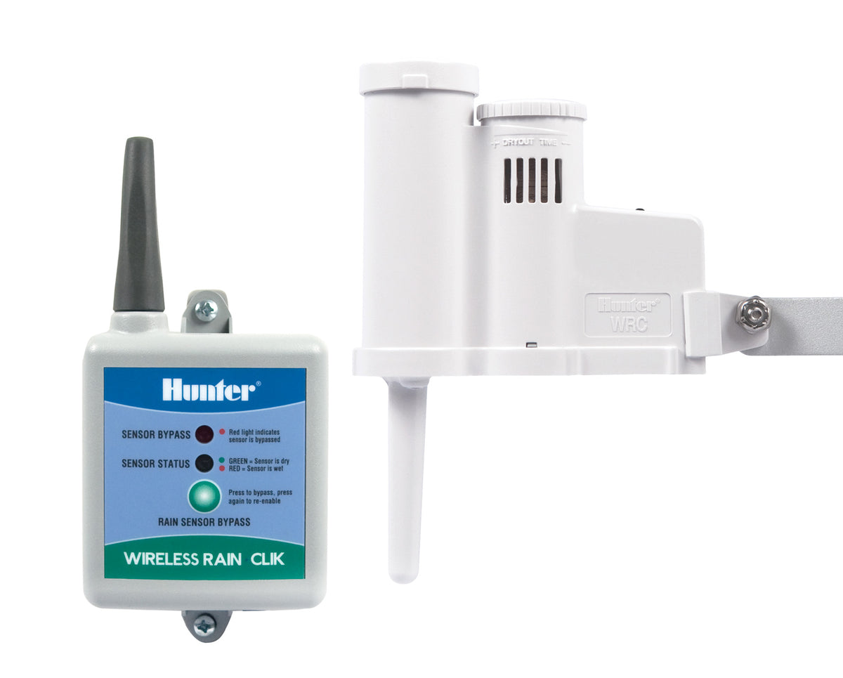Hunter wireless rain sensor on a white background